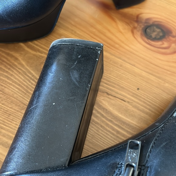 ASH AMAZON BLACK PLATFORM BLOCK HEEL BOOTIE SIze 5 - Picture 5 of 7